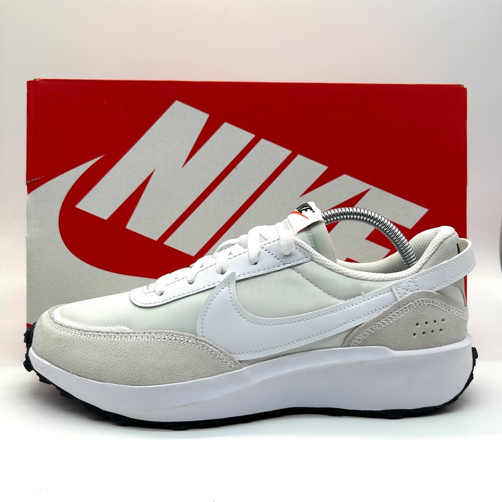 Nike Waffle Debut Shoes Womens 11 White Black Orange Retro Runner Sneakers